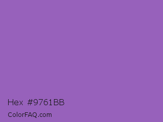 Hex #9761bb Color Image