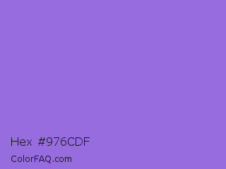 Hex #976cdf Color Image