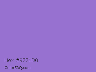 Hex #9771d0 Color Image