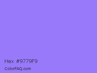 Hex #9779f9 Color Image