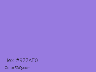 Hex #977ae0 Color Image