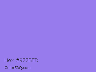 Hex #977bed Color Image