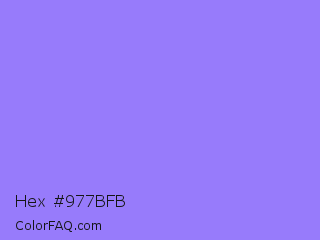 Hex #977bfb Color Image