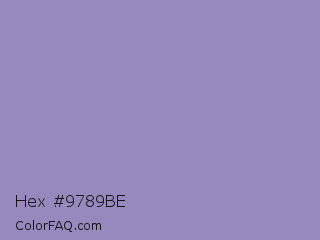 Hex #9789be Color Image