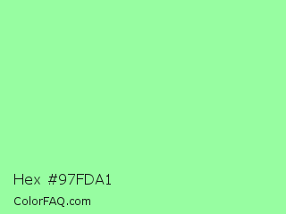 Hex #97fda1 Color Image