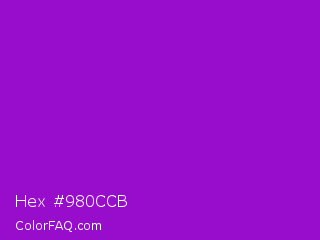 Hex #980ccb Color Image