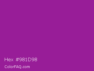 Hex #981d98 Color Image