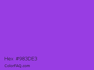 Hex #983de3 Color Image