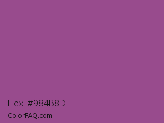 Hex #984b8d Color Image