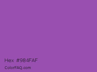 Hex #984faf Color Image