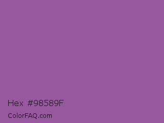 Hex #98589f Color Image