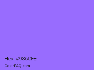 Hex #986cfe Color Image