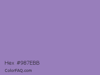 Hex #987ebb Color Image