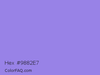 Hex #9882e7 Color Image