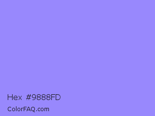 Hex #9888fd Color Image