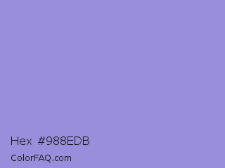 Hex #988edb Color Image