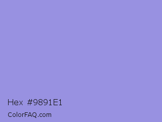 Hex #9891e1 Color Image