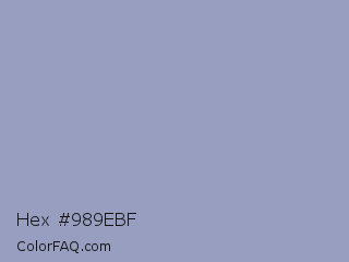 Hex #989ebf Color Image