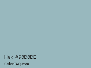 Hex #98b8be Color Image