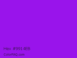 Hex #9914eb Color Image
