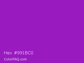 Hex #991bc0 Color Image