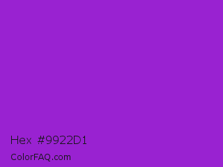 Hex #9922d1 Color Image