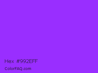 Hex #992eff Color Image