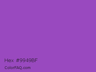 Hex #9949bf Color Image