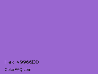 Hex #9966d0 Color Image