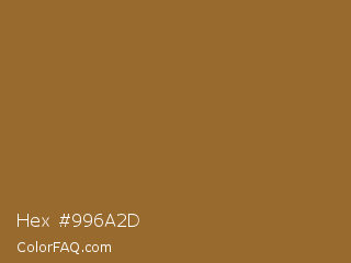 Hex #996a2d Color Image