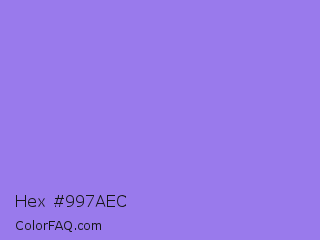 Hex #997aec Color Image