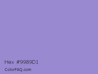 Hex #9989d1 Color Image
