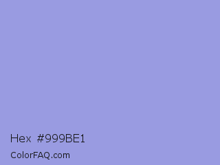 Hex #999be1 Color Image
