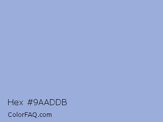 Hex #9aaddb Color Image