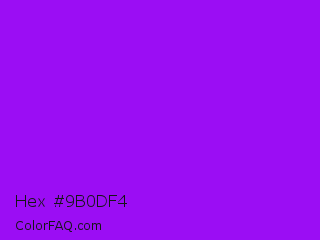 Hex #9b0df4 Color Image