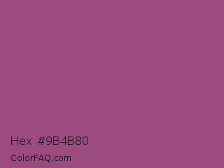 Hex #9b4b80 Color Image