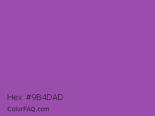 Hex #9b4dad Color Image