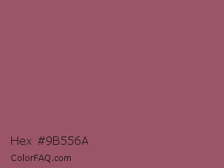 Hex #9b556a Color Image