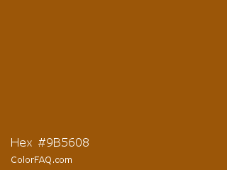 Hex #9b5608 Color Image