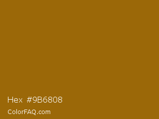 Hex #9b6808 Color Image