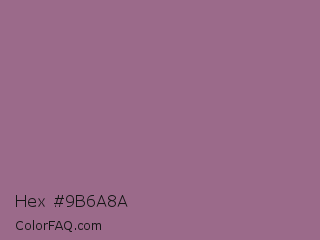 Hex #9b6a8a Color Image