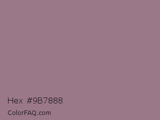 Hex #9b7888 Color Image