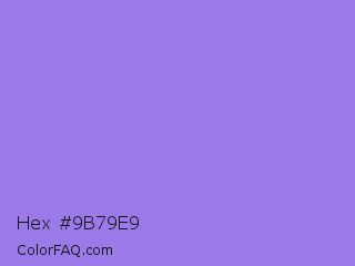 Hex #9b79e9 Color Image