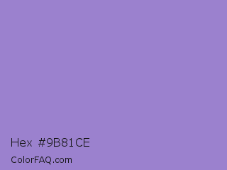 Hex #9b81ce Color Image