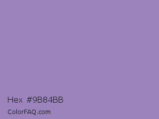 Hex #9b84bb Color Image