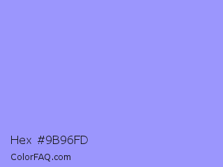 Hex #9b96fd Color Image