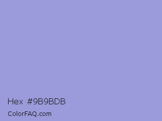 Hex #9b9bdb Color Image