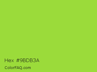 Hex #9bdb3a Color Image