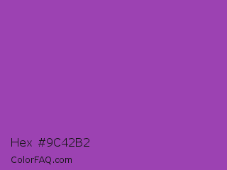 Hex #9c42b2 Color Image