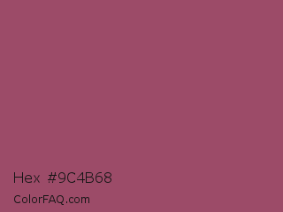Hex #9c4b68 Color Image